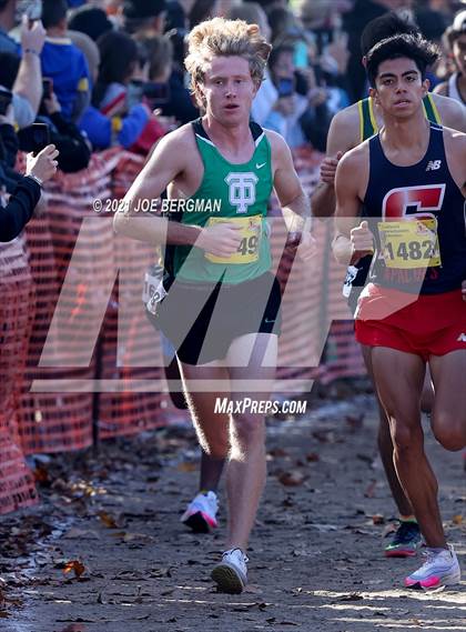 Thumbnail 2 in CIF State Cross Country Championships (Boys D2 Race) photogallery.