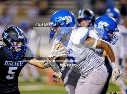 Thumbnail 1 in Windsor Academy vs. Westminster Schools of Augusta (GIAA 8-Man Championship)  photogallery.