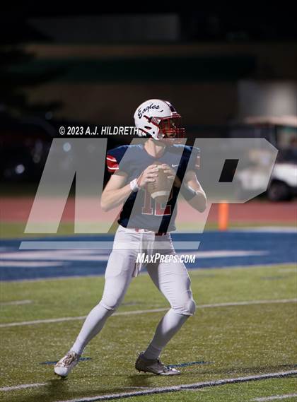 Thumbnail 2 in Olathe North vs. Blue Valley West (KSHSAA 6A Regional) photogallery.