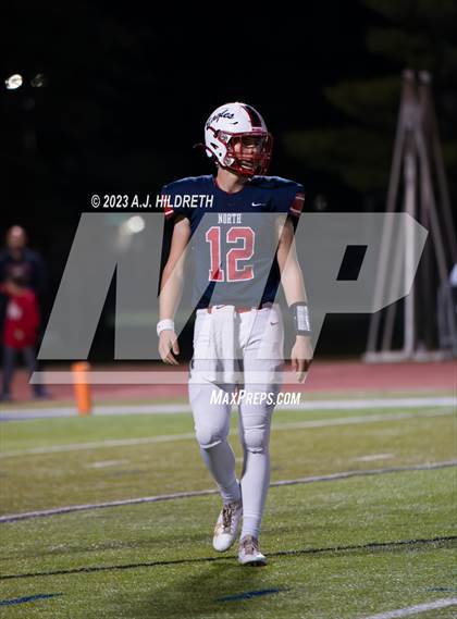 Thumbnail 2 in Olathe North vs. Blue Valley West (KSHSAA 6A Regional) photogallery.