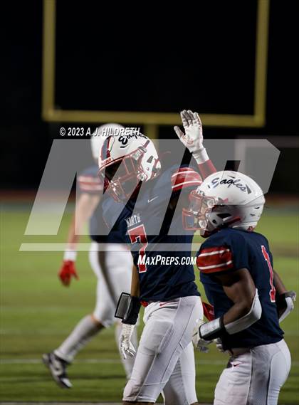 Thumbnail 1 in Olathe North vs. Blue Valley West (KSHSAA 6A Regional) photogallery.