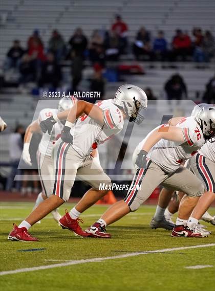 Thumbnail 2 in Olathe North vs. Blue Valley West (KSHSAA 6A Regional) photogallery.