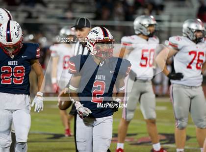 Thumbnail 1 in Olathe North vs. Blue Valley West (KSHSAA 6A Regional) photogallery.