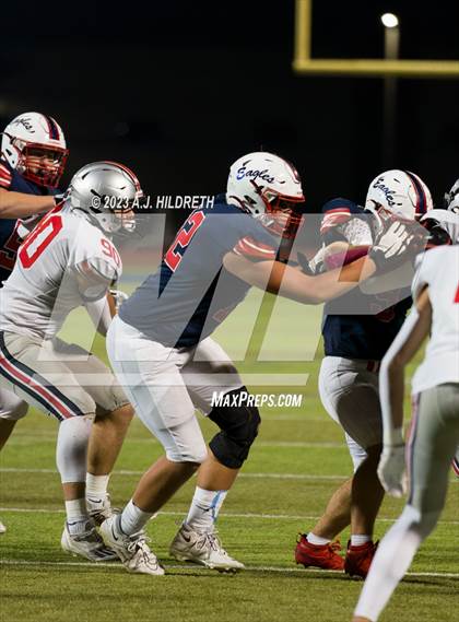 Thumbnail 1 in Olathe North vs. Blue Valley West (KSHSAA 6A Regional) photogallery.