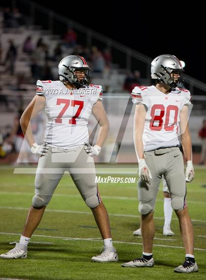 Thumbnail 1 in Olathe North vs. Blue Valley West (KSHSAA 6A Regional) photogallery.