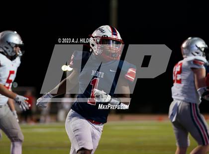 Thumbnail 1 in Olathe North vs. Blue Valley West (KSHSAA 6A Regional) photogallery.