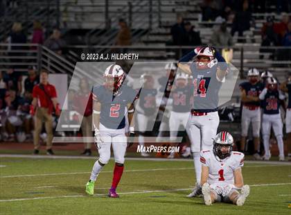 Thumbnail 3 in Olathe North vs. Blue Valley West (KSHSAA 6A Regional) photogallery.
