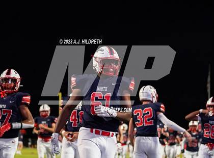 Thumbnail 3 in Olathe North vs. Blue Valley West (KSHSAA 6A Regional) photogallery.