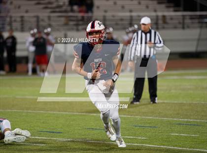 Thumbnail 2 in Olathe North vs. Blue Valley West (KSHSAA 6A Regional) photogallery.
