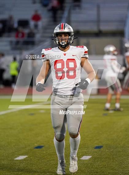 Thumbnail 1 in Olathe North vs. Blue Valley West (KSHSAA 6A Regional) photogallery.