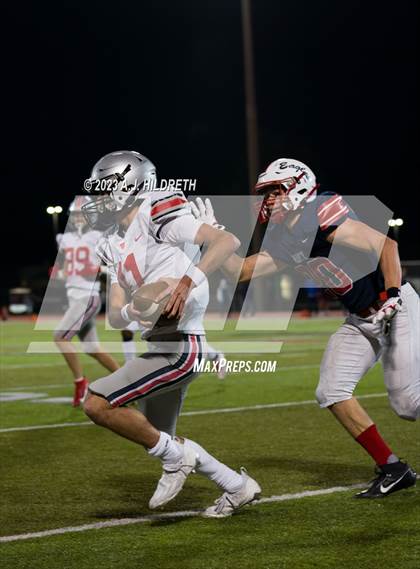 Thumbnail 1 in Olathe North vs. Blue Valley West (KSHSAA 6A Regional) photogallery.