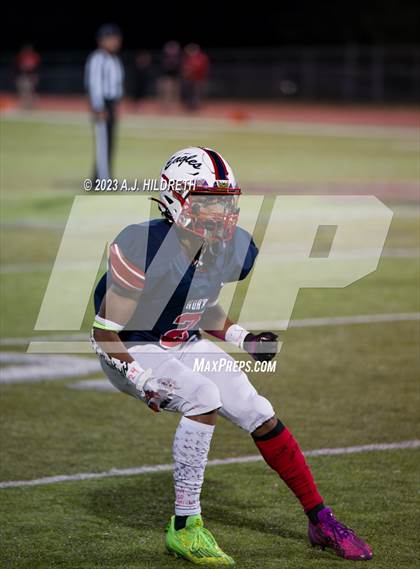 Thumbnail 2 in Olathe North vs. Blue Valley West (KSHSAA 6A Regional) photogallery.