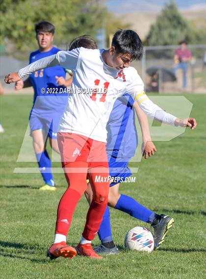 Thumbnail 1 in St. Augustine Catholic vs Chino Valley (AIA Play-In) photogallery.