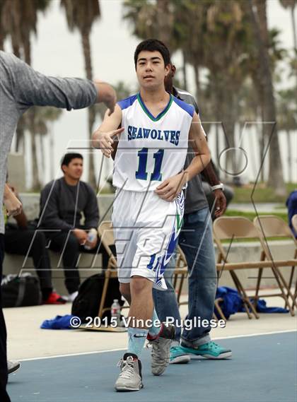 Thumbnail 2 in Pacifica Christian vs. Albert Einstein Academy (Western Outdoor Classic-Venice Beach) photogallery.