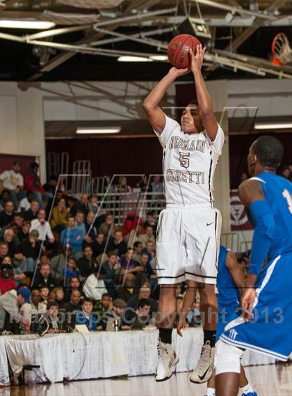 Thumbnail 3 in Neumann-Goretti vs. Orlando Christian Prep (Spalding Hoophall Classic) photogallery.