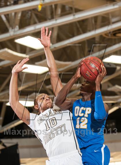 Thumbnail 2 in Neumann-Goretti vs. Orlando Christian Prep (Spalding Hoophall Classic) photogallery.
