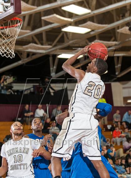 Thumbnail 2 in Neumann-Goretti vs. Orlando Christian Prep (Spalding Hoophall Classic) photogallery.