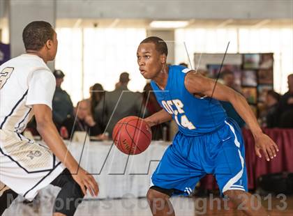 Thumbnail 3 in Neumann-Goretti vs. Orlando Christian Prep (Spalding Hoophall Classic) photogallery.