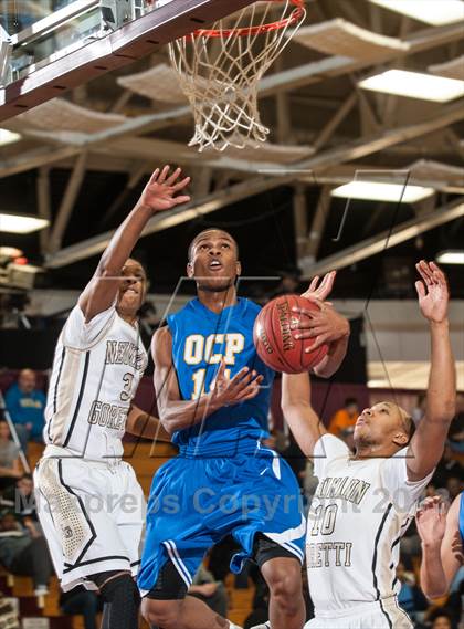 Thumbnail 2 in Neumann-Goretti vs. Orlando Christian Prep (Spalding Hoophall Classic) photogallery.