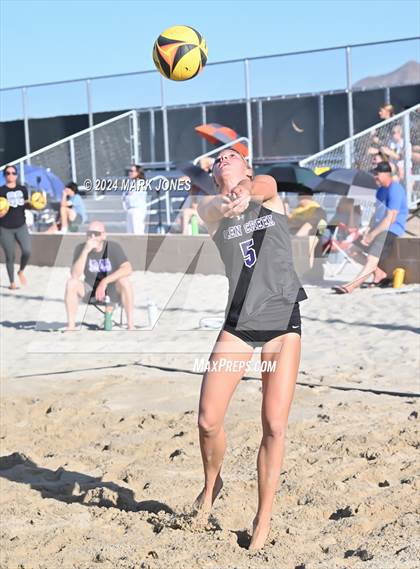 Thumbnail 3 in O'Connor vs. Queen Creek (AIA DI Pairs Semifinal) photogallery.