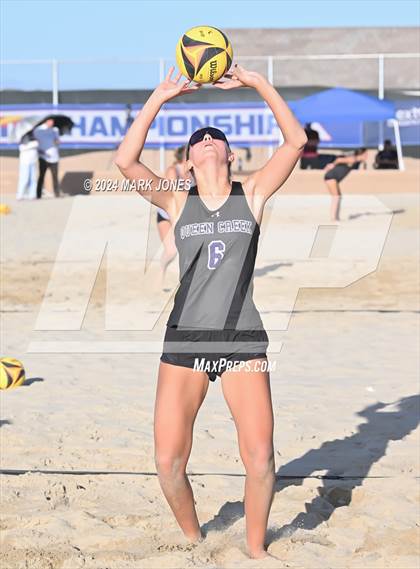 Thumbnail 3 in O'Connor vs. Queen Creek (AIA DI Pairs Semifinal) photogallery.
