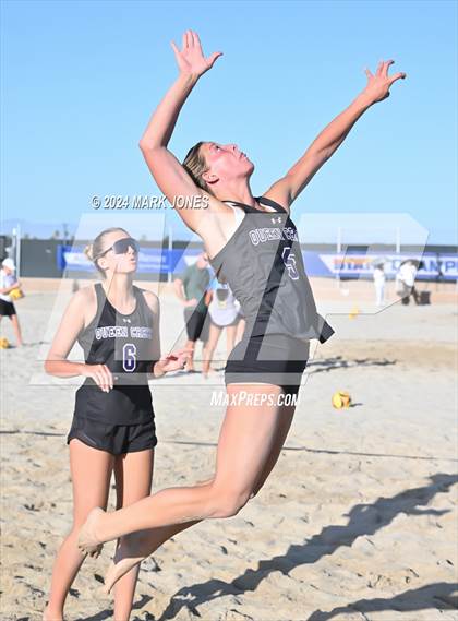 Thumbnail 1 in O'Connor vs. Queen Creek (AIA DI Pairs Semifinal) photogallery.