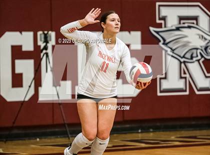 Thumbnail 3 in Sachse @ Rockwall (UIL Volleyball 6A Bi-District Playoff) photogallery.