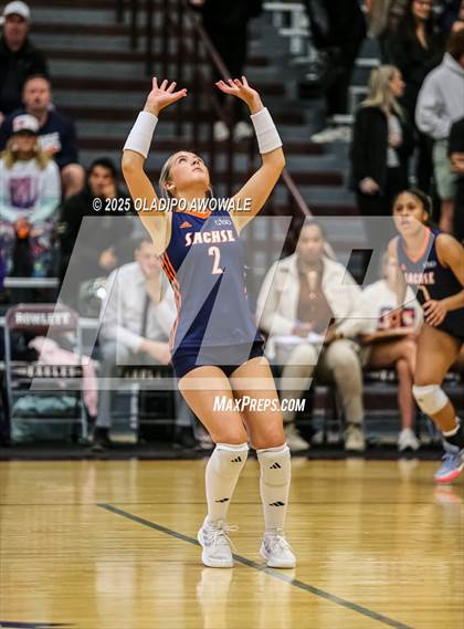 Thumbnail 1 in Sachse @ Rockwall (UIL Volleyball 6A Bi-District Playoff) photogallery.