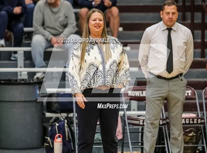 Thumbnail 3 in Sachse @ Rockwall (UIL Volleyball 6A Bi-District Playoff) photogallery.