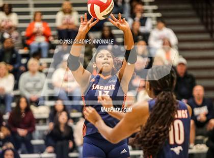 Thumbnail 2 in Sachse @ Rockwall (UIL Volleyball 6A Bi-District Playoff) photogallery.