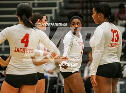 Thumbnail 2 in Sachse @ Rockwall (UIL Volleyball 6A Bi-District Playoff) photogallery.