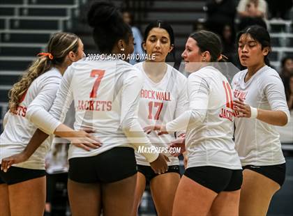 Thumbnail 3 in Sachse @ Rockwall (UIL Volleyball 6A Bi-District Playoff) photogallery.