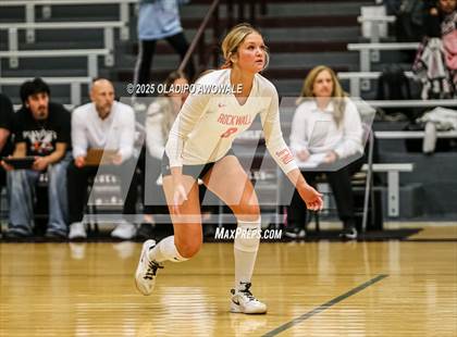 Thumbnail 3 in Sachse @ Rockwall (UIL Volleyball 6A Bi-District Playoff) photogallery.