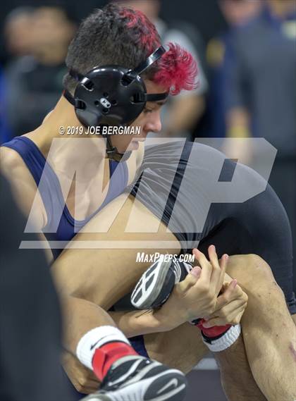 Thumbnail 1 in CIF State Boys Wrestling Championships (Pig-Tail Round) photogallery.