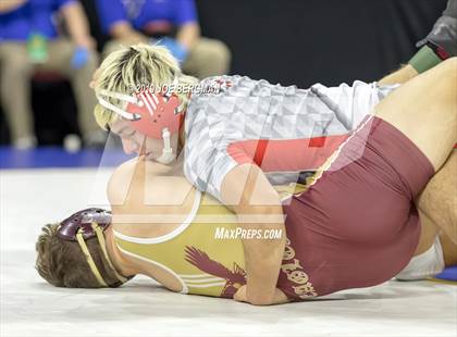 Thumbnail 1 in CIF State Boys Wrestling Championships (Pig-Tail Round) photogallery.