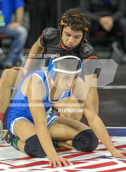 Thumbnail 2 in CIF State Boys Wrestling Championships (Pig-Tail Round) photogallery.