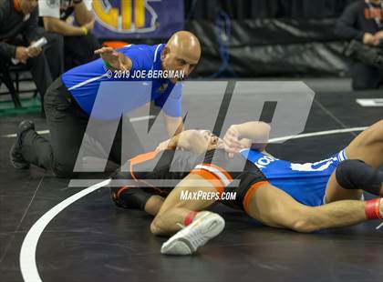 Thumbnail 1 in CIF State Boys Wrestling Championships (Pig-Tail Round) photogallery.