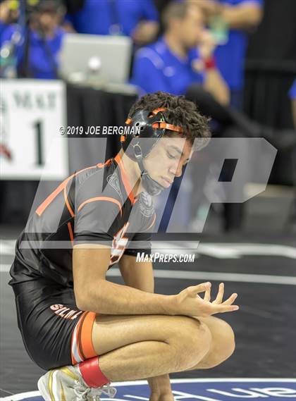 Thumbnail 1 in CIF State Boys Wrestling Championships (Pig-Tail Round) photogallery.