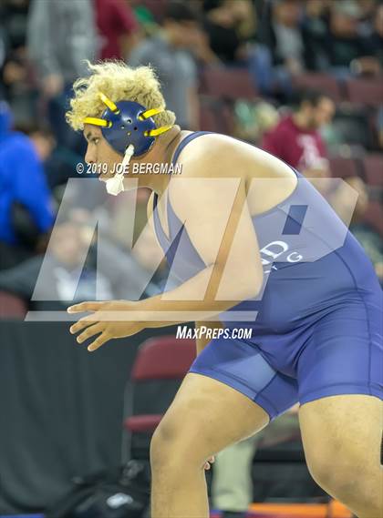 Thumbnail 3 in CIF State Boys Wrestling Championships (Pig-Tail Round) photogallery.