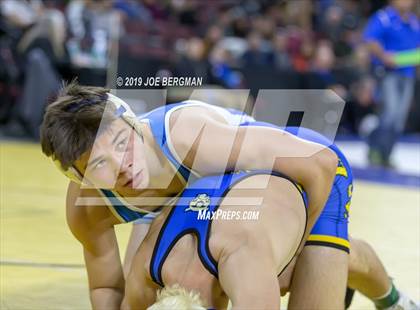 Thumbnail 1 in CIF State Boys Wrestling Championships (Pig-Tail Round) photogallery.
