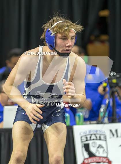 Thumbnail 3 in CIF State Boys Wrestling Championships (Pig-Tail Round) photogallery.