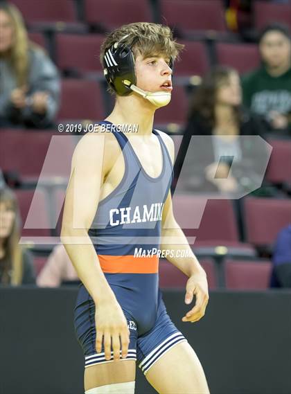 Thumbnail 3 in CIF State Boys Wrestling Championships (Pig-Tail Round) photogallery.