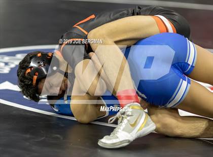 Thumbnail 1 in CIF State Boys Wrestling Championships (Pig-Tail Round) photogallery.