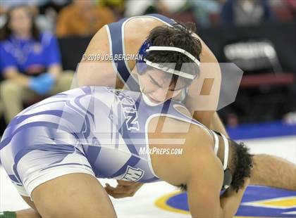 Thumbnail 3 in CIF State Boys Wrestling Championships (Pig-Tail Round) photogallery.