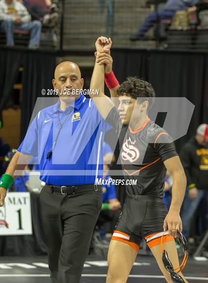 Thumbnail 2 in CIF State Boys Wrestling Championships (Pig-Tail Round) photogallery.