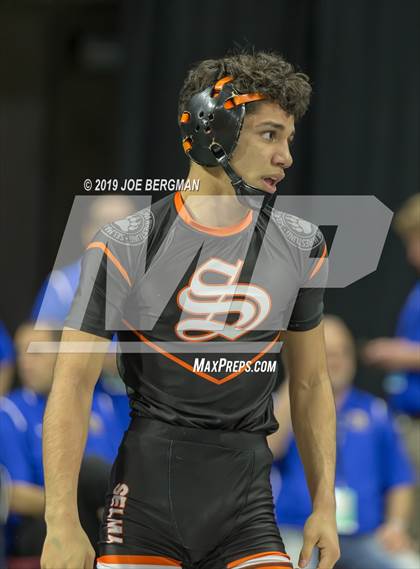 Thumbnail 3 in CIF State Boys Wrestling Championships (Pig-Tail Round) photogallery.