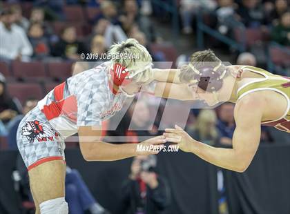 Thumbnail 3 in CIF State Boys Wrestling Championships (Pig-Tail Round) photogallery.