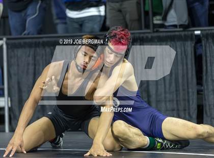 Thumbnail 1 in CIF State Boys Wrestling Championships (Pig-Tail Round) photogallery.