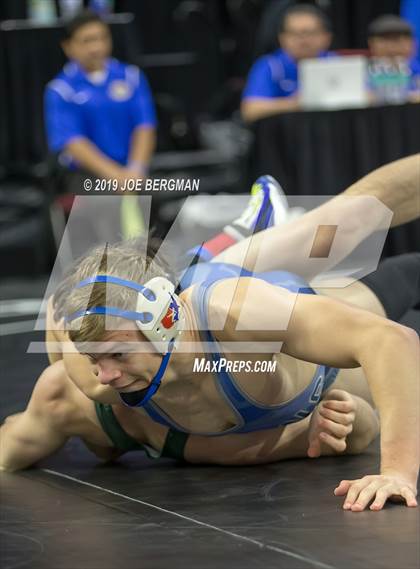 Thumbnail 3 in CIF State Boys Wrestling Championships (Pig-Tail Round) photogallery.