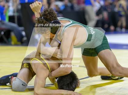 Thumbnail 3 in CIF State Boys Wrestling Championships (Pig-Tail Round) photogallery.